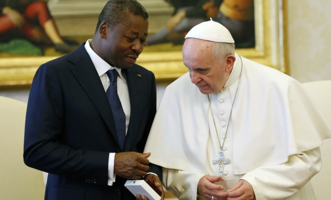  Le chef de l’Etat togolais Faure Gnassingbé reçu jeudi par le Pape François