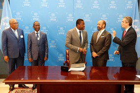  Le président Faure Gnassingbé a signé le traité de Paris sur le climat