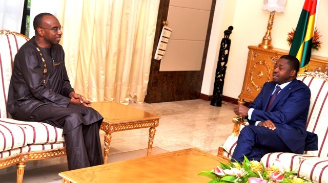  Le président Faure Gnassingbé a échangé avec le représentant spécial du secrétaire général des Nations Unies sur  la crise bissau guinéenne   