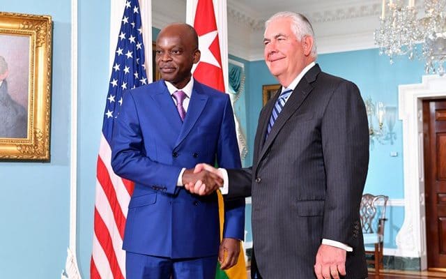  Robert Dussey et Rex Tillerson se félicitent  de la vitalité de la coopération entre Lomé et Washington