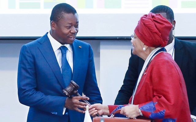  Le président de la République Faure Essozimna Gnassingbé, élu président en exercice de la CEDEAO