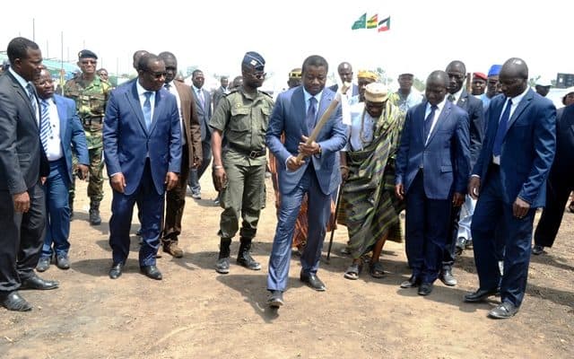  Le chef de l’Etat Faure Gnassingbé  lance les travaux du Projet de Développement Rural de la Plaine de Djagblé dans le Zio