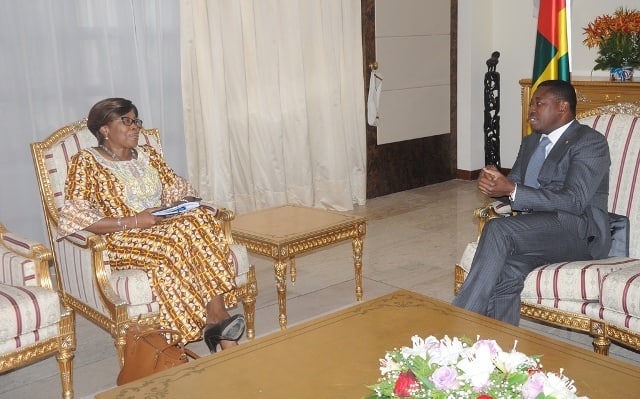  En fin de mission, la Représentante-Résidente du PNUD Mme Khardiata Lô N’Diaye reçue par le  chef de l’Etat