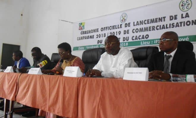  La ministre du Commerce lance la campagne 2018-2019 de commercialisation du café et du cacao
