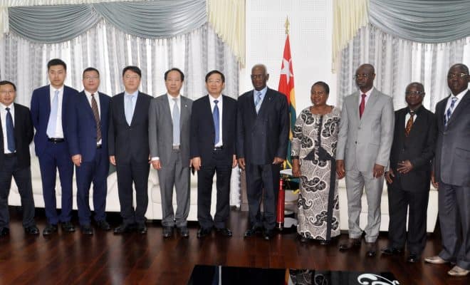  A l’Assemblée nationale : Le président  Dama Dramani  échange avec une délégation de China Tiesiju Engeneering Group (CTCF) Co.LTD