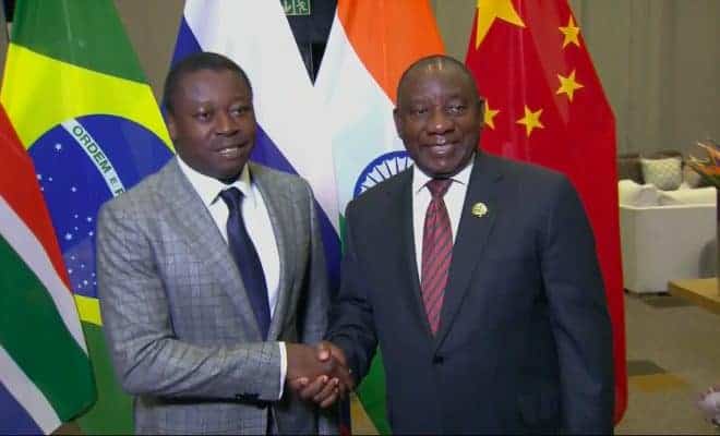  Le président  Faure Essozimna Gnassingbé en Afrique du sud pour renforcer la coopération et attirer les investisseurs