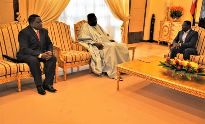  Le président du parlement de la CEDEAO et une délégation des directeurs généraux des ports d’Afrique de l’Ouest et du Centre reçus par le chef de l’Etat