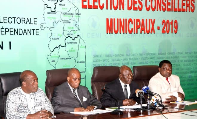  Élections des conseillers municipaux : La CENI donne les résultats provisoires du scrutin partiel du 15 août 2019