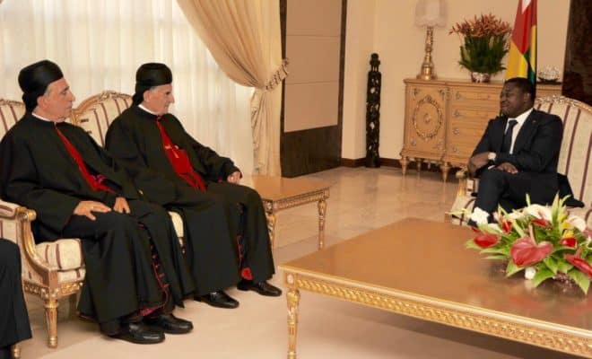  Le chef de l’Etat Faure Essozimna Gnassingbé a reçu le patriarche libanais Bachara Boutros Raï de l’église maronite
