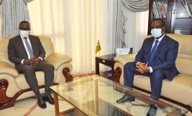  Le  chef du gouvernement échange avec le nouveau président  de la  BIDC, M. George Agyekum Nana Donkor