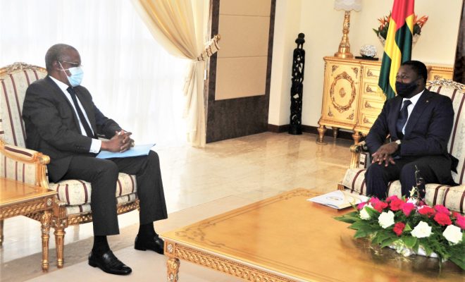  Le secrétaire exécutif du G5 Sahel M. Maman Sambo Sidikou reçu par le président de la république