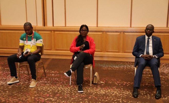 La ministre Bessi-Kama apporte un message de réconfort et d’encouragement aux athlètes togolais aux J.O de Tokyo 2020