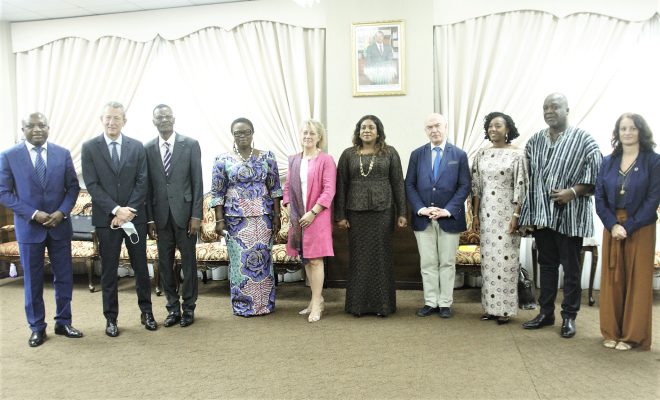  Une délégation du groupe d’Amitié France-Togo du parlement français reçue par la présidente de l’Assemblée nationale