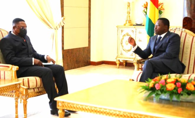  Un émissaire du président congolais chez le chef de l’Etat Faure Gnassingbé