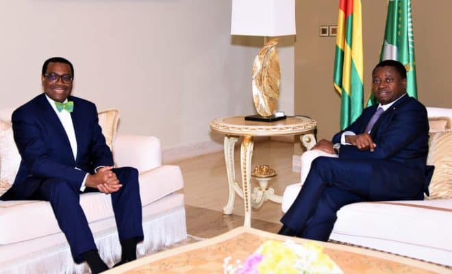  Faure Gnassingbé a échangé avec le président de la BAD, Dr Akinwumi Adesina