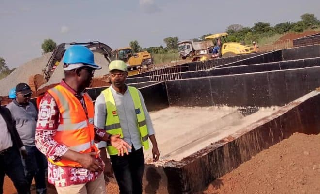  Le ministre d’Etat Damehame Yark apprécie les travaux du Projet eau potable et assainissement à Tsévié et à Atakpamé