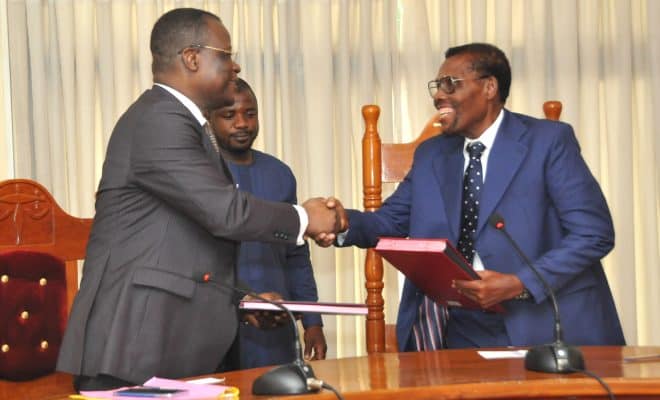  Le nouveau président de la Cour Constitutionnelle M. Babakane Coulibaley prend fonction
