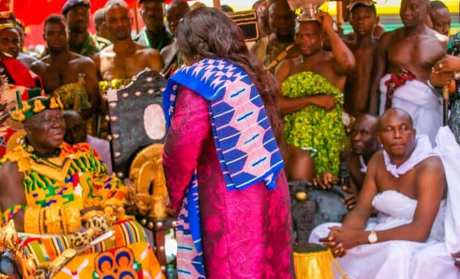  25e anniversaire de l’intronisation du Roi du Royaume Ashanti: La Présidente de l’Assemblée nationale représente le Chef de l’Etat à Kumasi