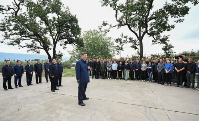  Xi Jinping effectue des inspections dans les provinces du Shaanxi et du Gansu (nord-ouest)