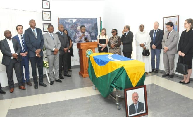  Le peuple togolais rend hommage à feu Nei Futuro Bitencourt, ambassadeur du Brésil au Togo,