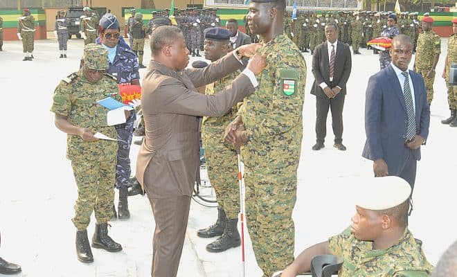  Terrorisme : Des militaires de l’opération Koundjoaré honorés par le chef de l’Etat