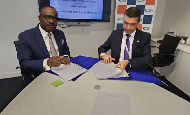  La BIDC obtient un crédit commercial de 40 millions de Dollars US de India Exim Bank