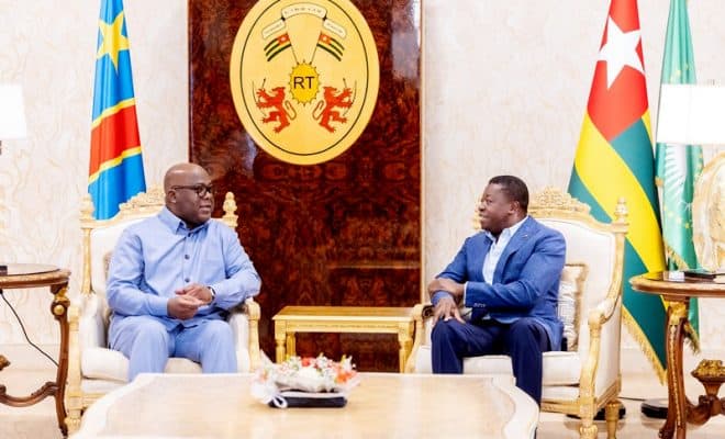  Coopération Togo-RDC : Visite de travail du Président Tshisekedi-Tshilombo à Lomé